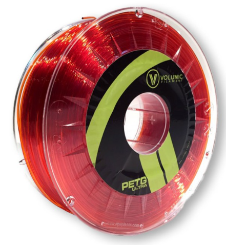 PETG Ultra rouge translucide - 1000g, 1,75mm