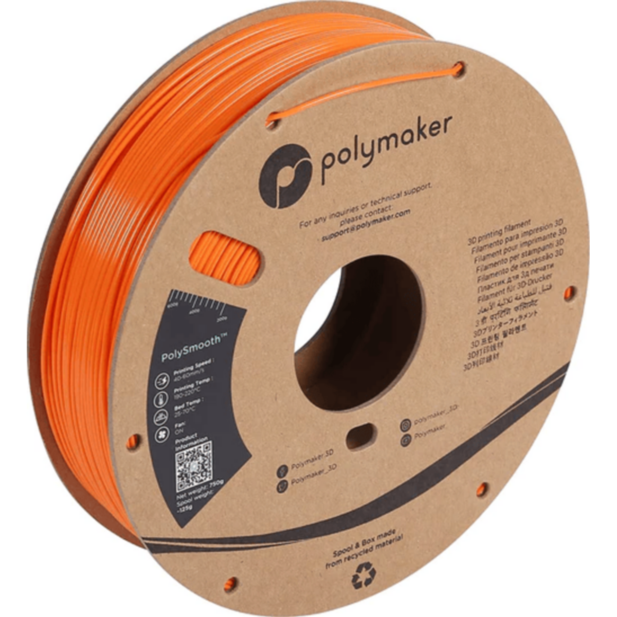 Polysmooth PVB Orange - 750g, 1,75mm