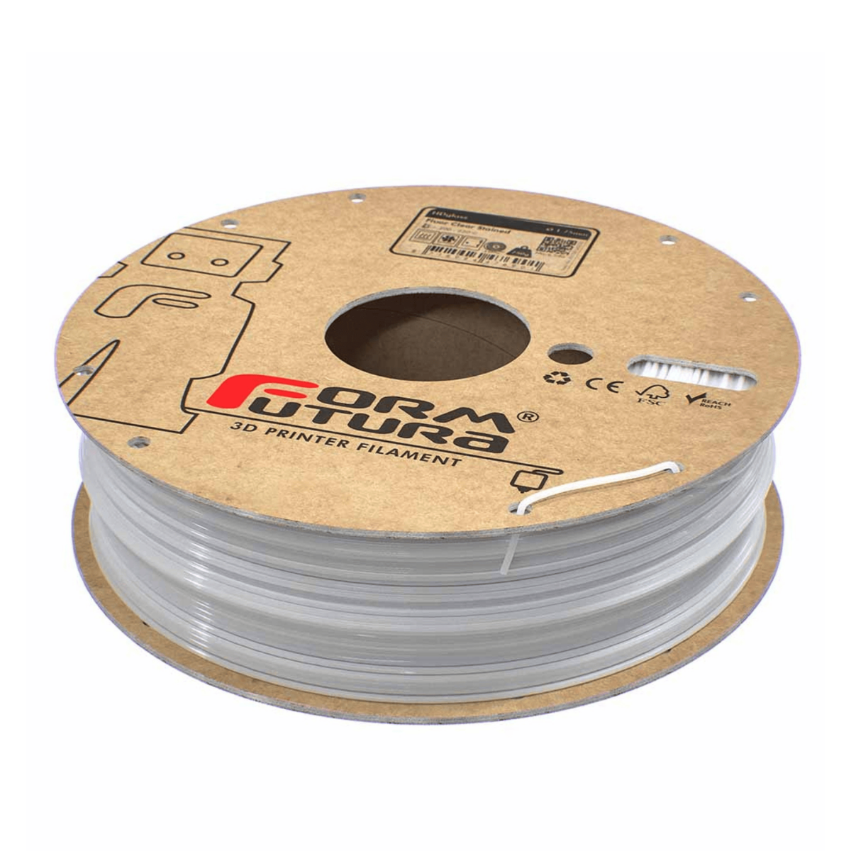 PETG HDGlass Fluor Clear Stained - 750g - 1,75mm