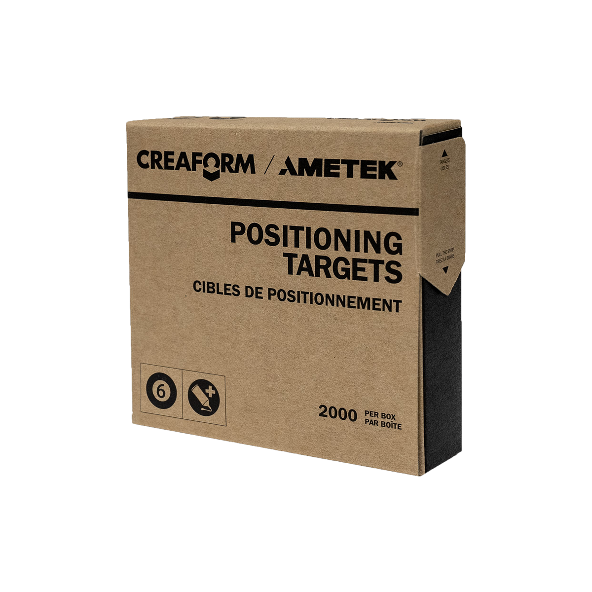 Cibles de positionnement 6mm - à contour noir - 1 x 2000 – Image 2