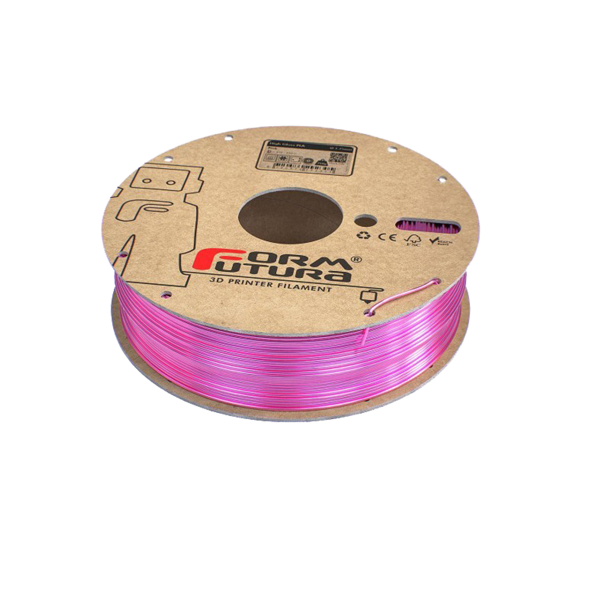 High Gloss PLA Pink - 750g,1,75mm